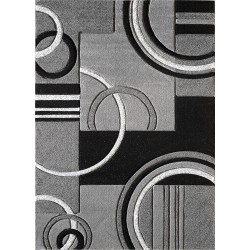 Area Rug Modern 8x10 Grey Soft Hand Carved Contemporary Floor Carpet Gray with Premium Fluffy Texture for Indoor Living Dining Room and Bedroom Area