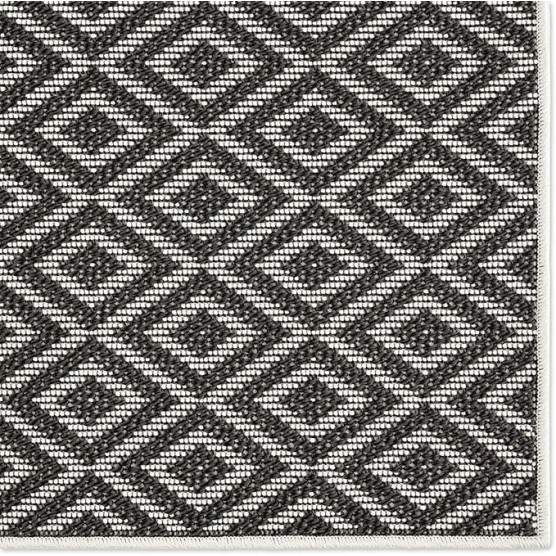 Tripoli Lydia Indoor/Outdoor Area Rug, Modern Dark Gray, 7'10"x10'2" Rectangle