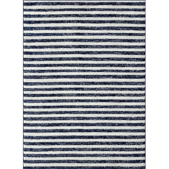 Daphnes Collection 2800 Navy 8x10 Moroccan Lines Area Rug