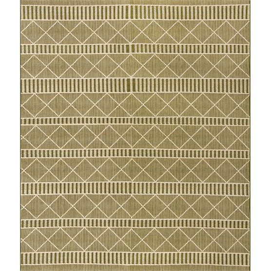 Outdoor Trellis Collection Area Rug - Dalyan (10' x 12' 2" Rectangle, Green/ Ivory)