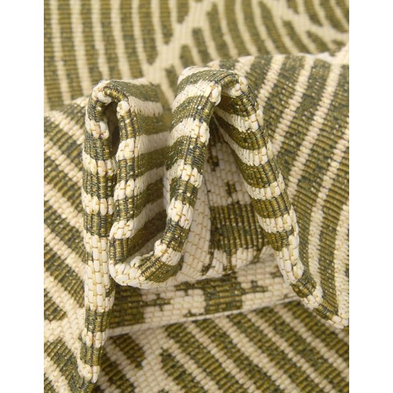 Outdoor Trellis Collection Area Rug - Dalyan (10' x 12' 2" Rectangle, Green/ Ivory)