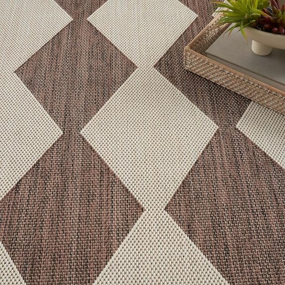 Nourison Positano 9' x 12' Indoor/Outdoor Area Rug, Grey, Modern, Geometric, Easy-Cleaning, Non-Shedding, Water-Resistant