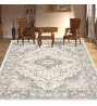 Washable Vintage Area Rug 9x12，Printed Vintage Home Decor, Floor Decoration Carpet Mat，Thin Rug for Living Room, Distressed Oriental Reto Indoor Floor Carpet Rug (Brown Beige 9x12)