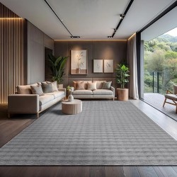 Plush Area Rug 8x10 Modern Fluffy Shag Shaggy Ultra Soft Bedside Rugs Non Slip High Pile Easy to Clean Durable Living Room Dining Room Indoor Carpet (8 x 10 Gray)