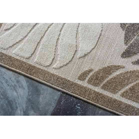 Outdoor Botanical Collection Area Rug - Augusta (7' 1" x 10' Rectangle, Beige/ Ivory)