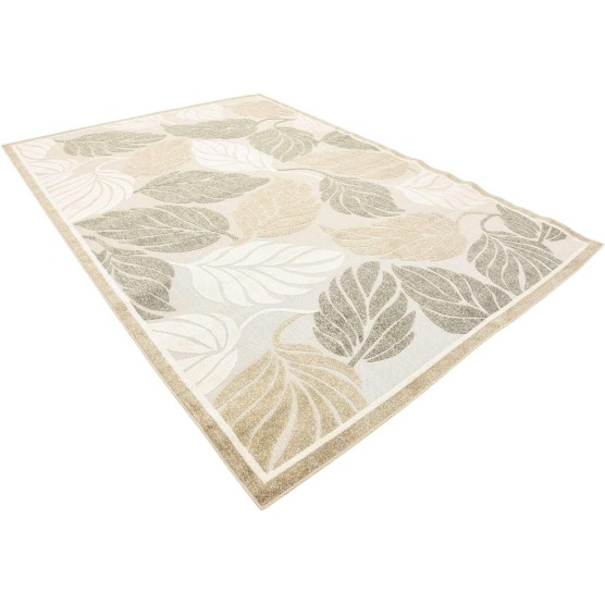 Outdoor Botanical Collection Area Rug - Augusta (7' 1" x 10' Rectangle, Beige/ Ivory)