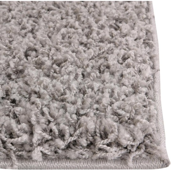 Cozy Solid Shag Collection Rug – 8' x 10' Cloud Gray Shag Rug Perfect for Living Rooms, Large Dining Rooms, Open Floorplans