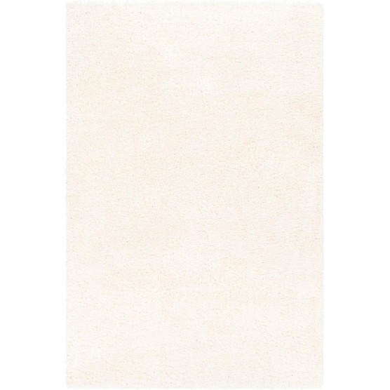 Area Rugs, 5x7 Vere Modern Shag White Area Rug, White Carpet for Living Room, Bedroom or Kitchen (5'3" x 7'3")
