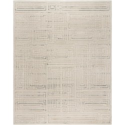 Indoor High-Low Area Rugs | Durable, High-Traffic, Non-Shedding & Stain Resistant | Vania, Cream, 5x7 Standard, 27324
