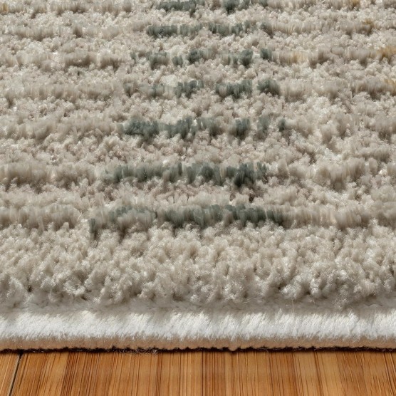 Indoor High-Low Area Rugs | Durable, High-Traffic, Non-Shedding & Stain Resistant | Vania, Cream, 5x7 Standard, 27324