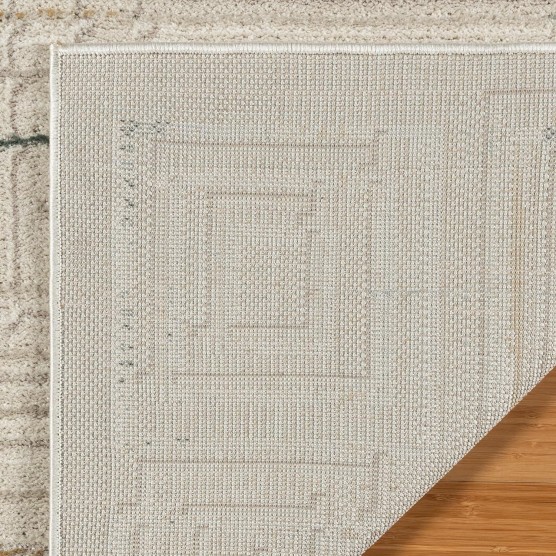 Indoor High-Low Area Rugs | Durable, High-Traffic, Non-Shedding & Stain Resistant | Vania, Cream, 5x7 Standard, 27324